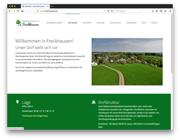 Website auf Basis von Typo3