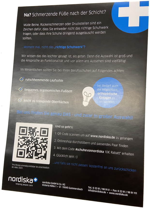 Flyer in verschiedenen Formaten